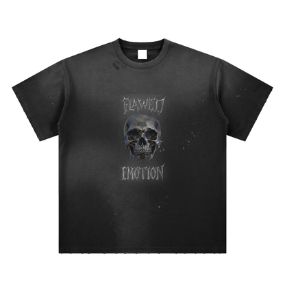 Hand-Frayed Sunfade Paint Splatter T-Shirt